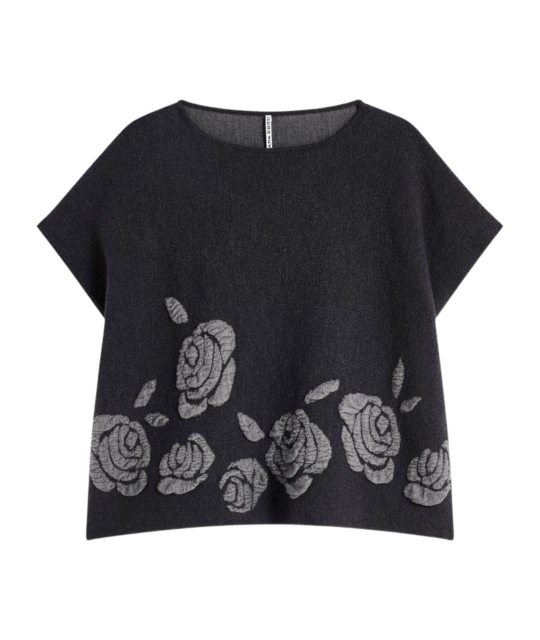 LIVIANA CONTI Серый шерстяной джемпер / свитер, фото 1