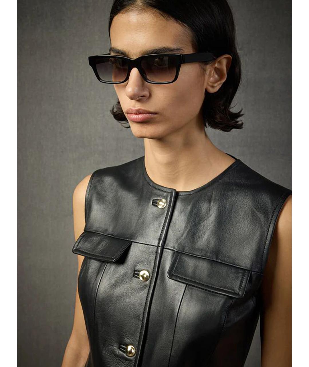 LIVIANA CONTI Черное кожаное платье, фото 3