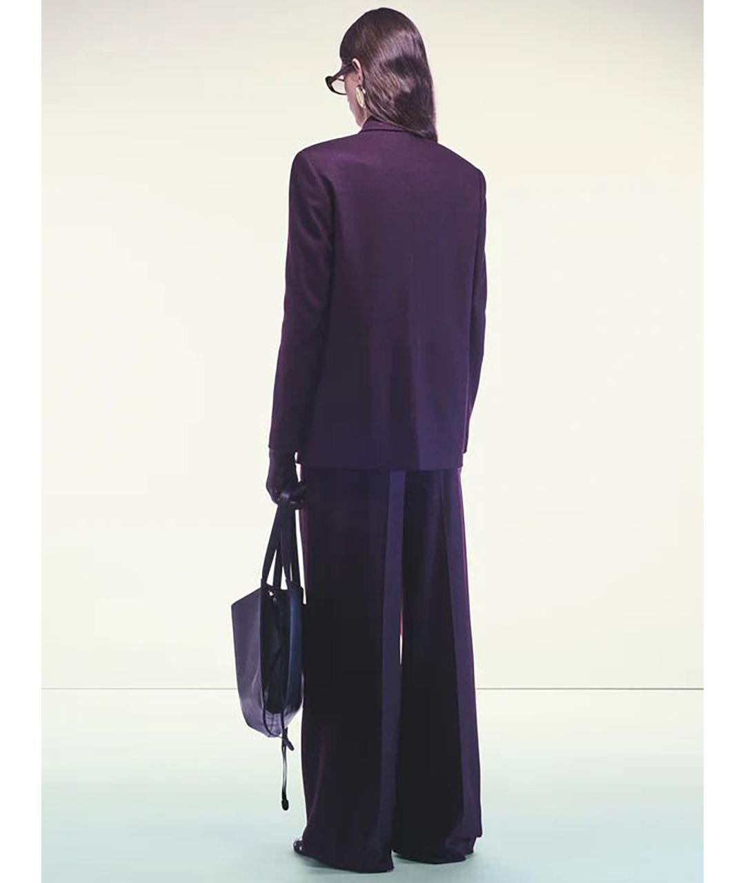 LIVIANA CONTI Фиолетовый кашемировый жакет/пиджак, фото 4