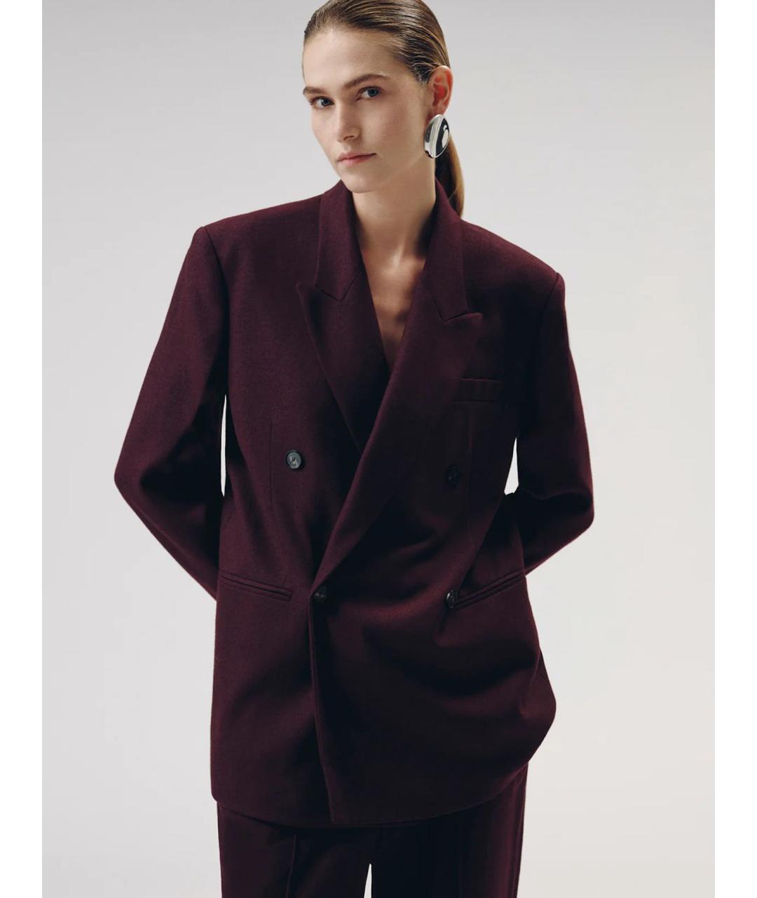 LIVIANA CONTI Фиолетовый кашемировый жакет/пиджак, фото 3