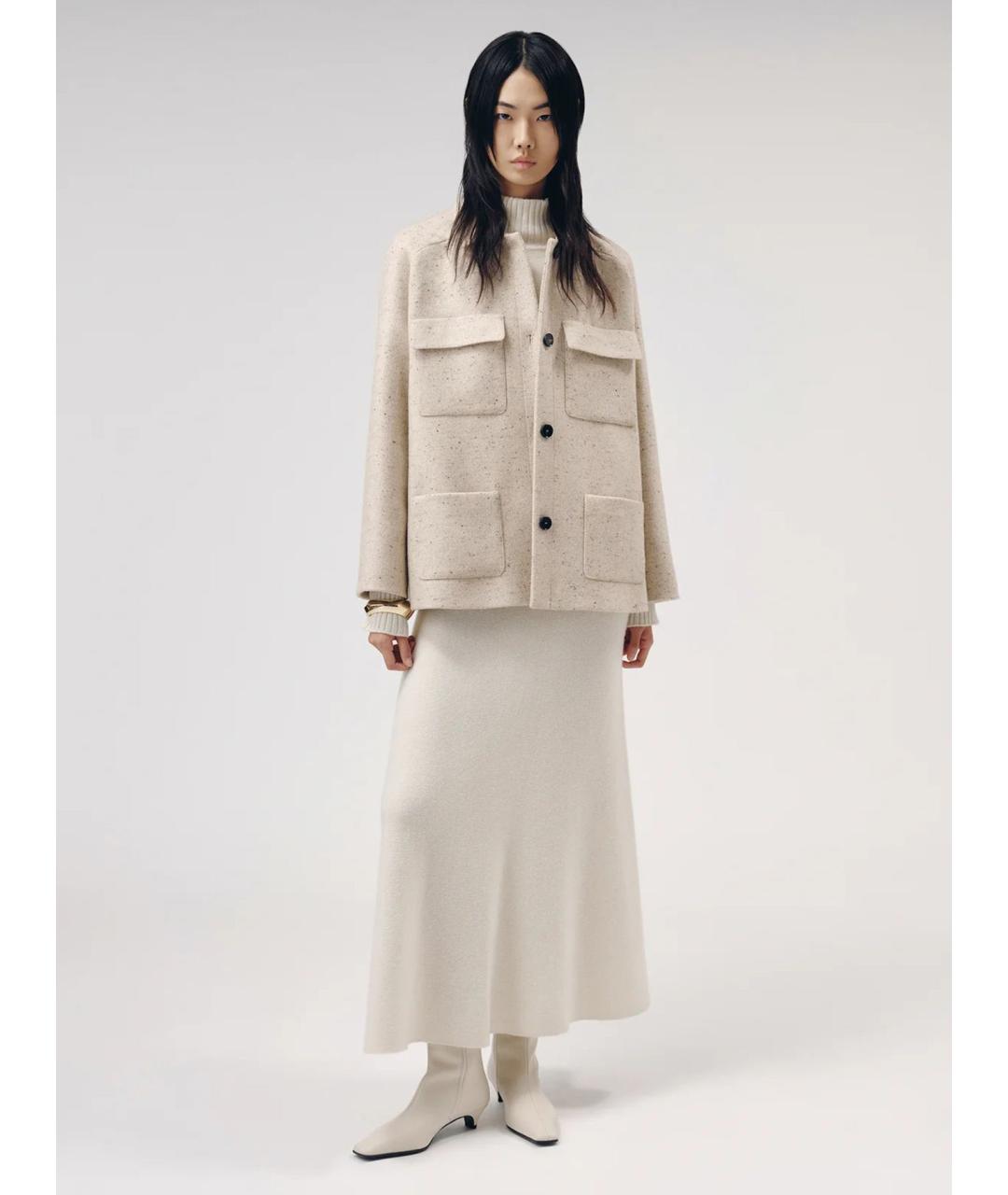 LIVIANA CONTI Бежевое кашемировое пальто, фото 2