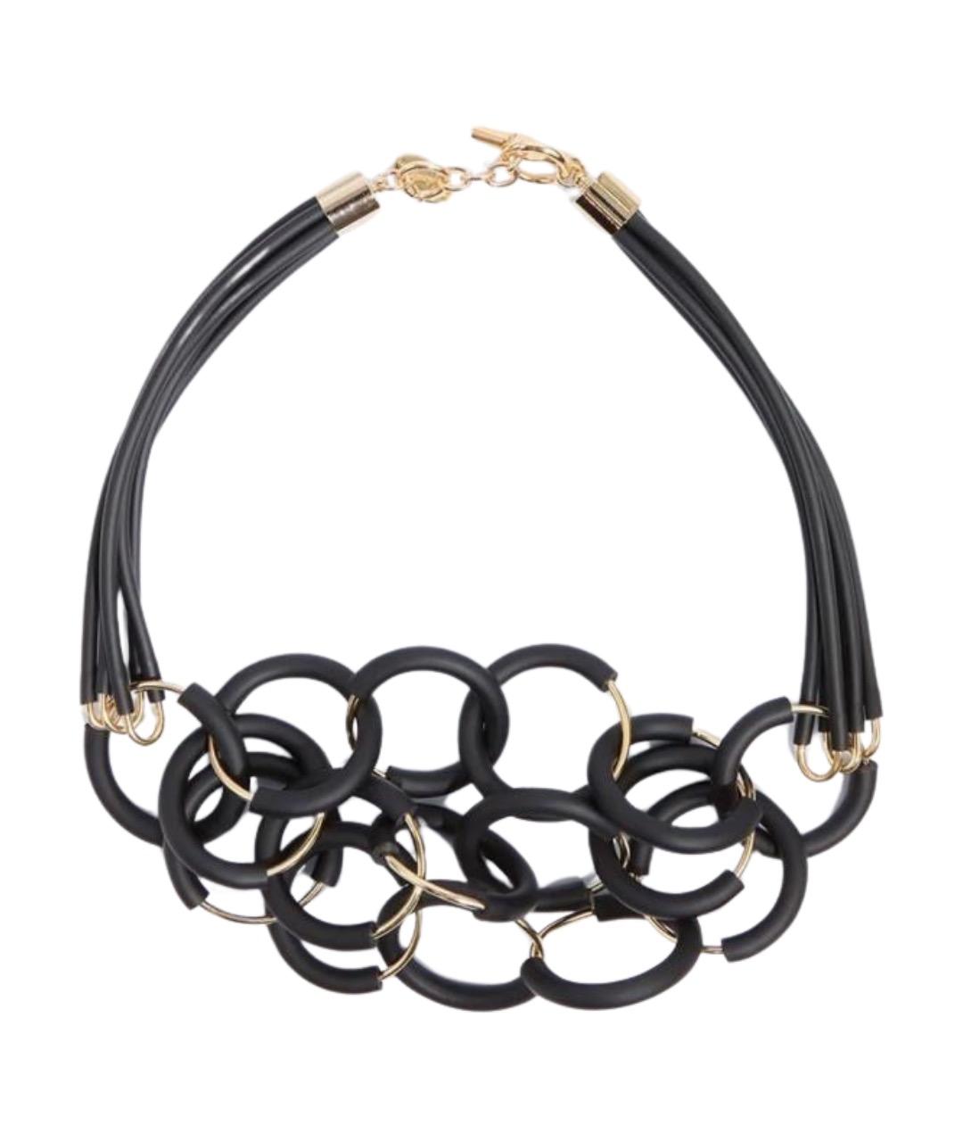 LIVIANA CONTI Черное металлическое колье, фото 1