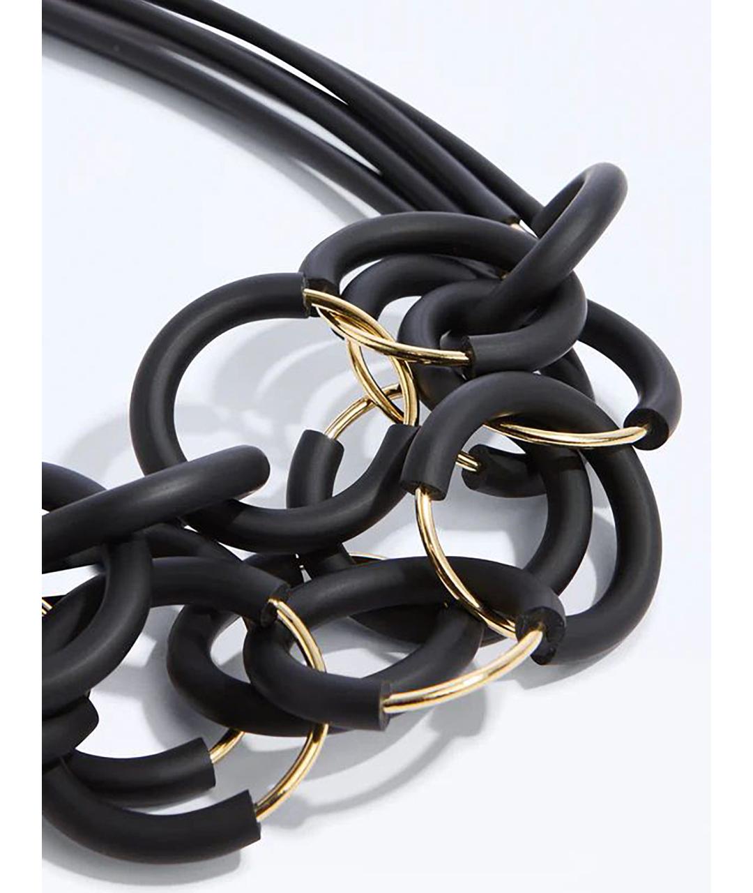 LIVIANA CONTI Черное металлическое колье, фото 2