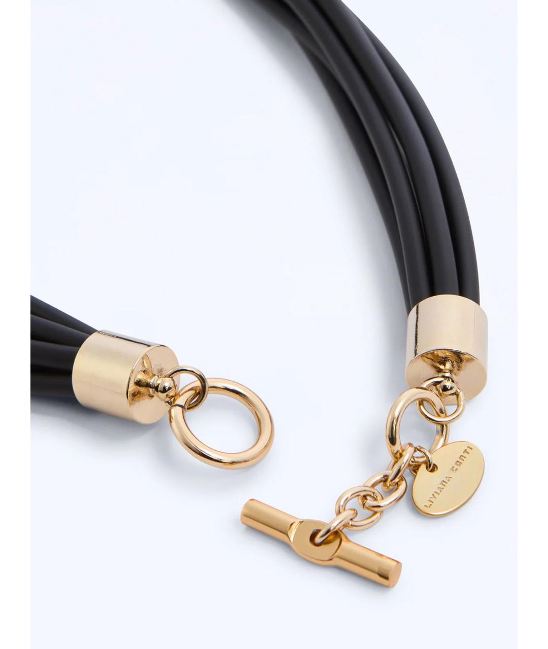 LIVIANA CONTI Черное металлическое колье, фото 3