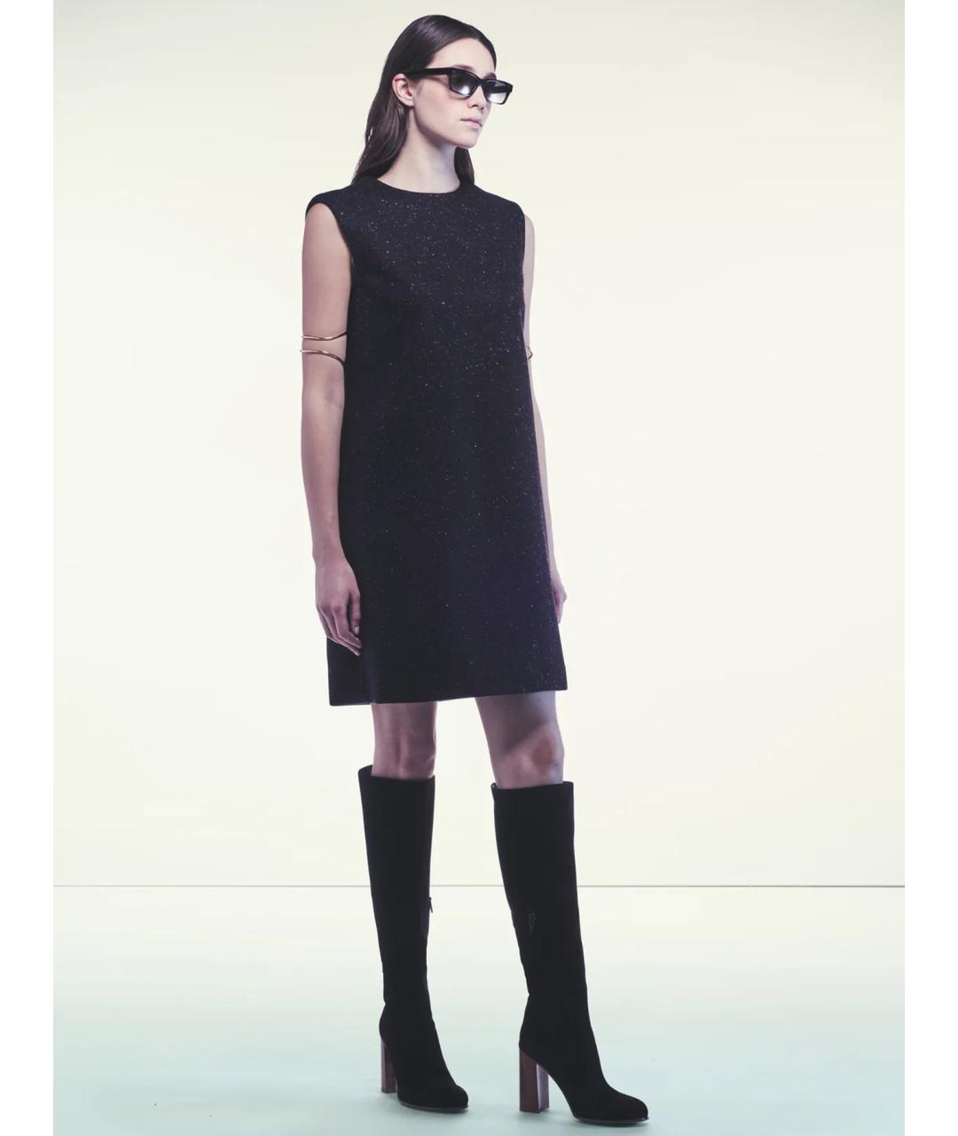 LIVIANA CONTI Черное кашемировое платье, фото 4