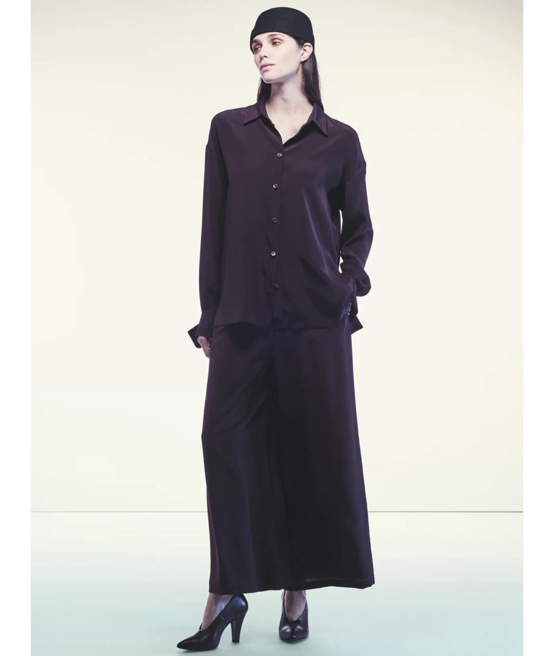 LIVIANA CONTI Фиолетовая шелковая рубашка, фото 4