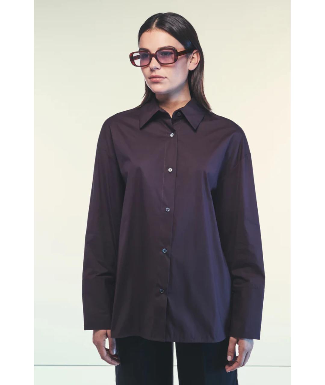 LIVIANA CONTI Фиолетовая шелковая рубашка, фото 5