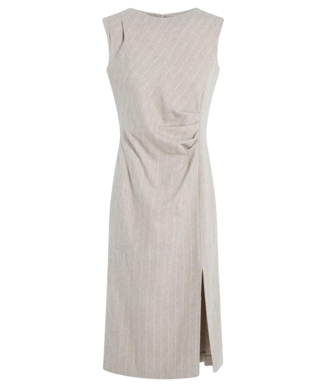 LIVIANA CONTI Серое кашемировое повседневное платье, фото 1