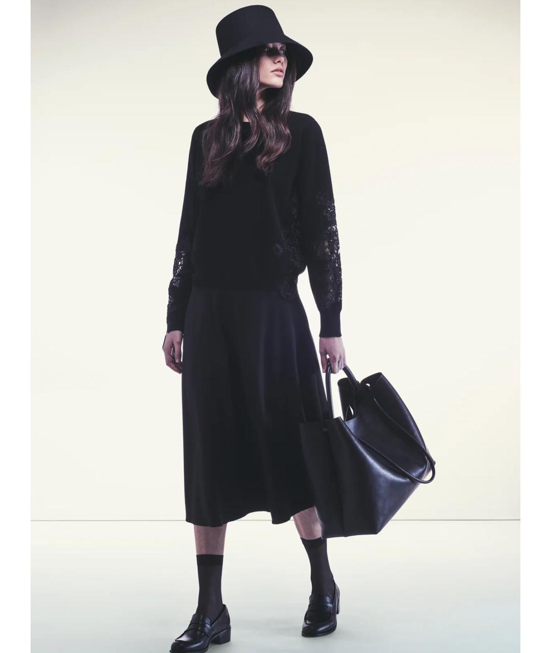 LIVIANA CONTI Черный шерстяной джемпер / свитер, фото 2