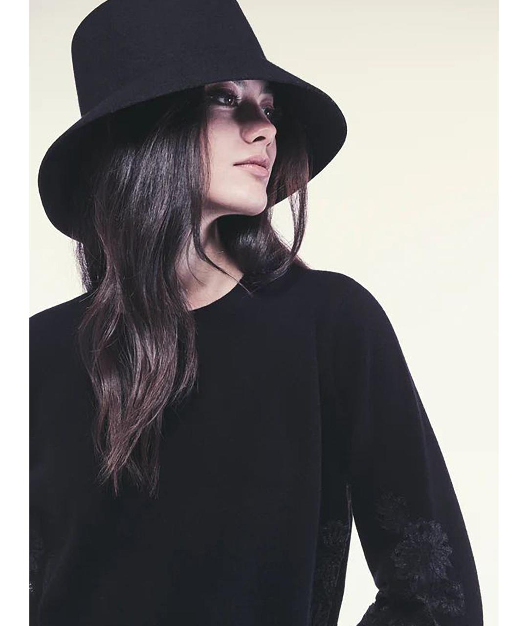 LIVIANA CONTI Черный шерстяной джемпер / свитер, фото 6