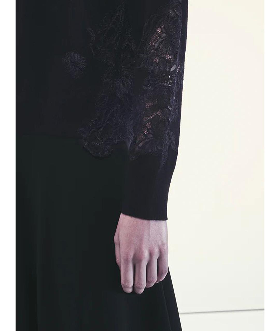 LIVIANA CONTI Черный шерстяной джемпер / свитер, фото 5