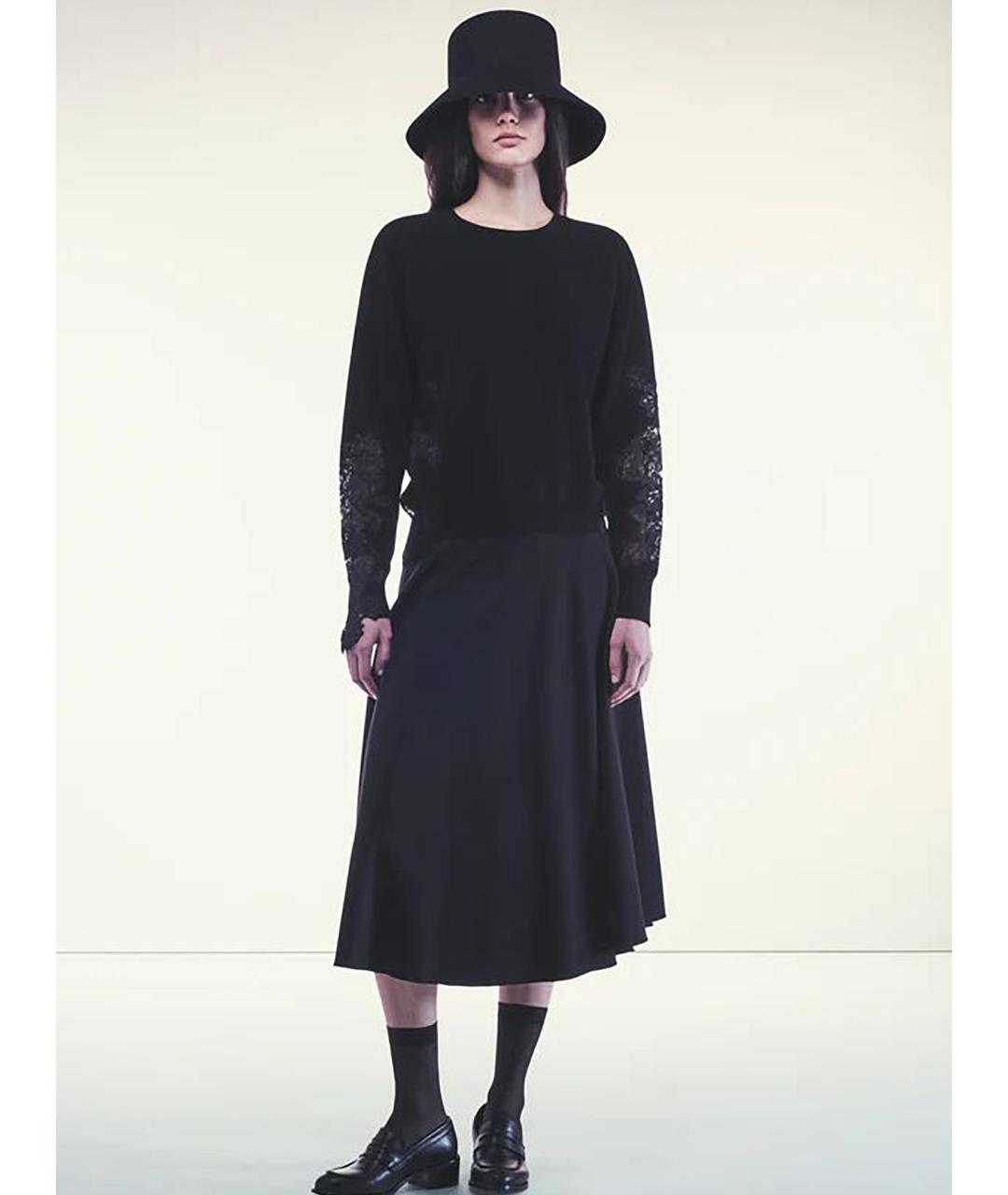 LIVIANA CONTI Черный шерстяной джемпер / свитер, фото 3