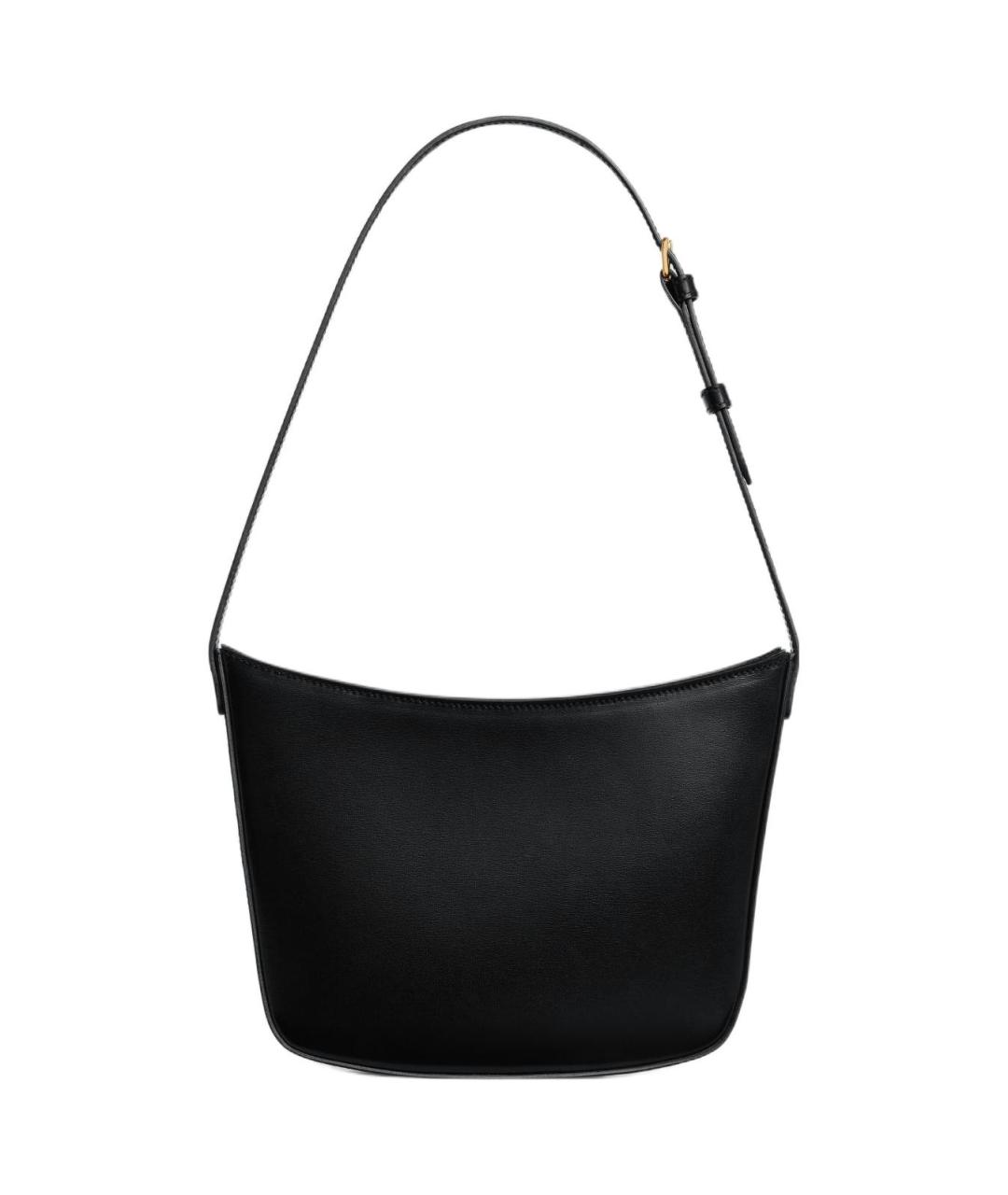 CELINE Черная кожаная сумка через плечо, фото 3