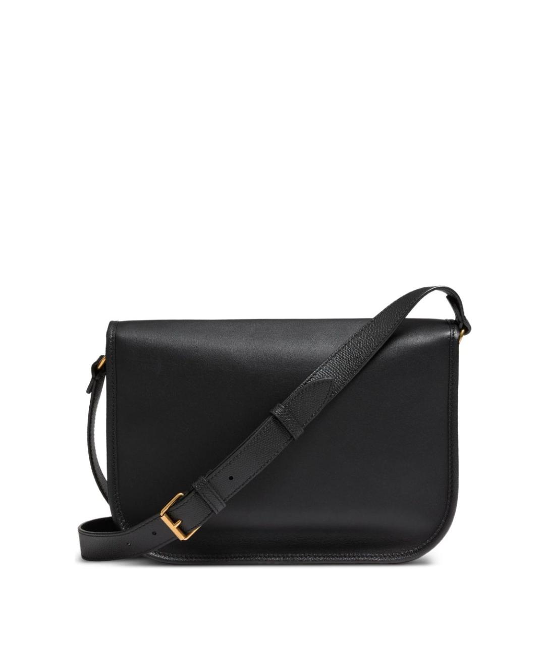 VALENTINO Черная кожаная сумка на плечо, фото 5