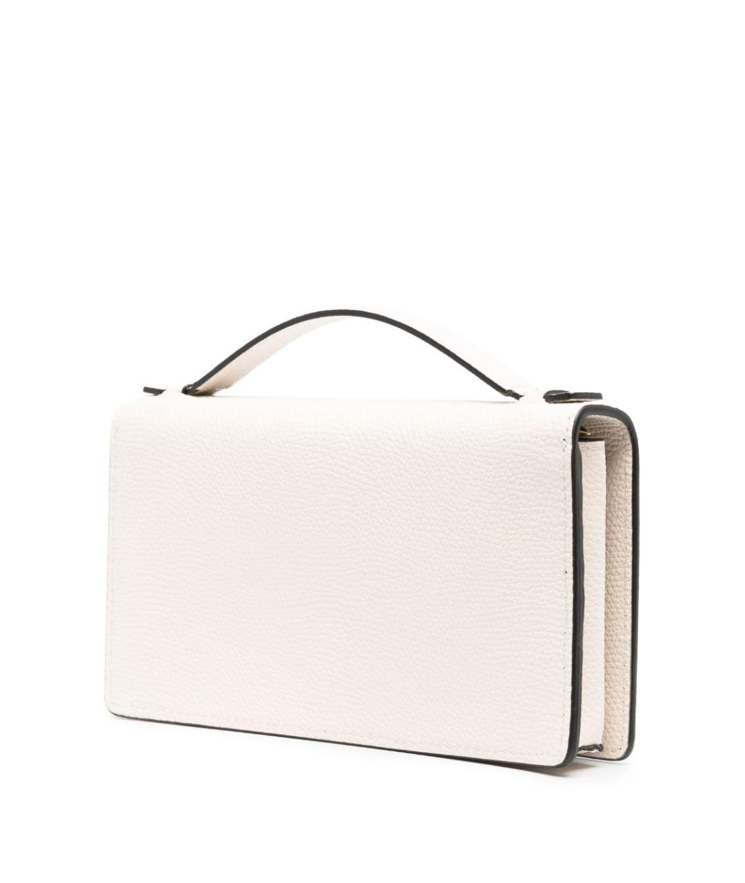 VALENTINO Бежевая кожаная сумка через плечо, фото 2