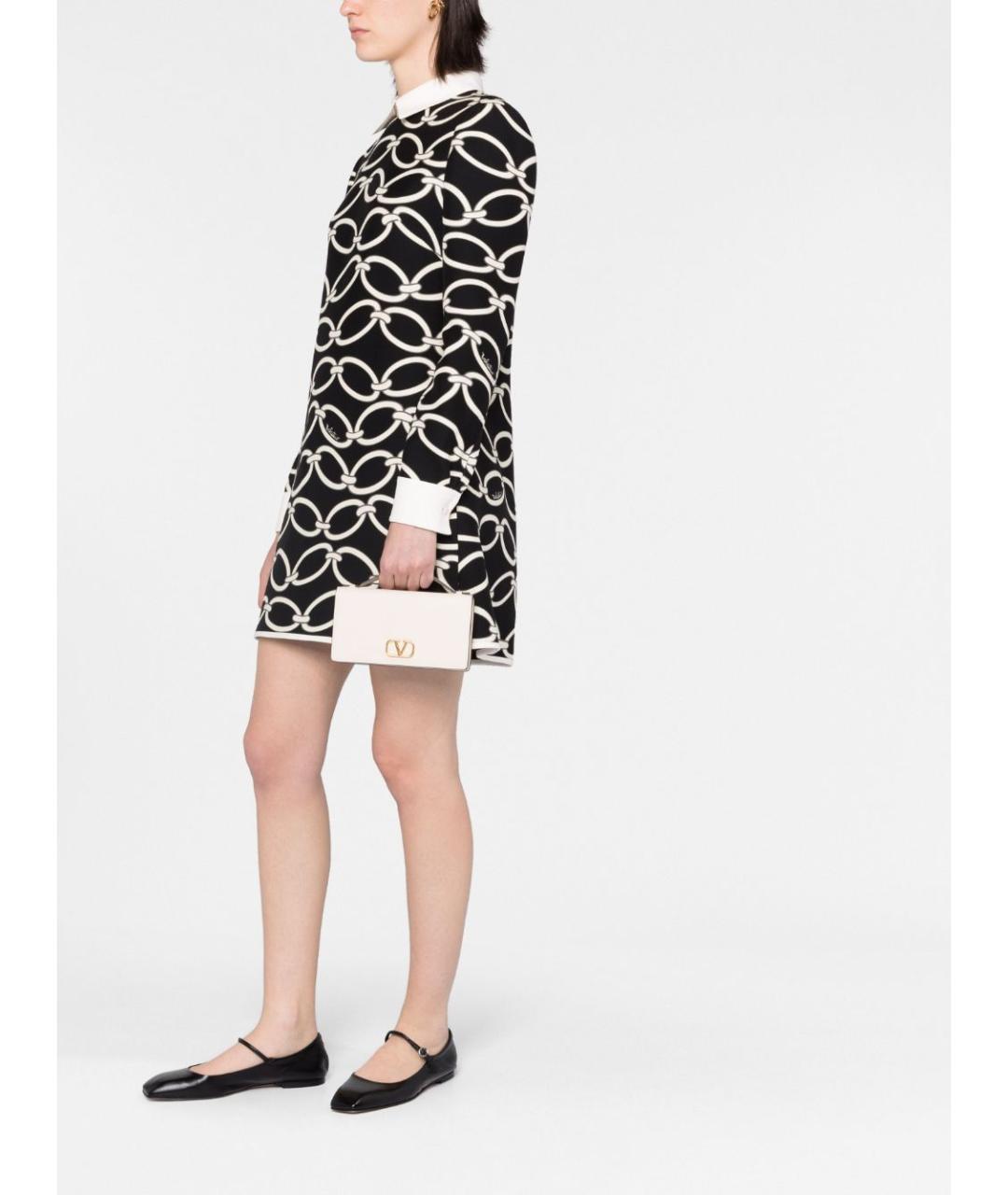 VALENTINO Бежевая кожаная сумка через плечо, фото 5