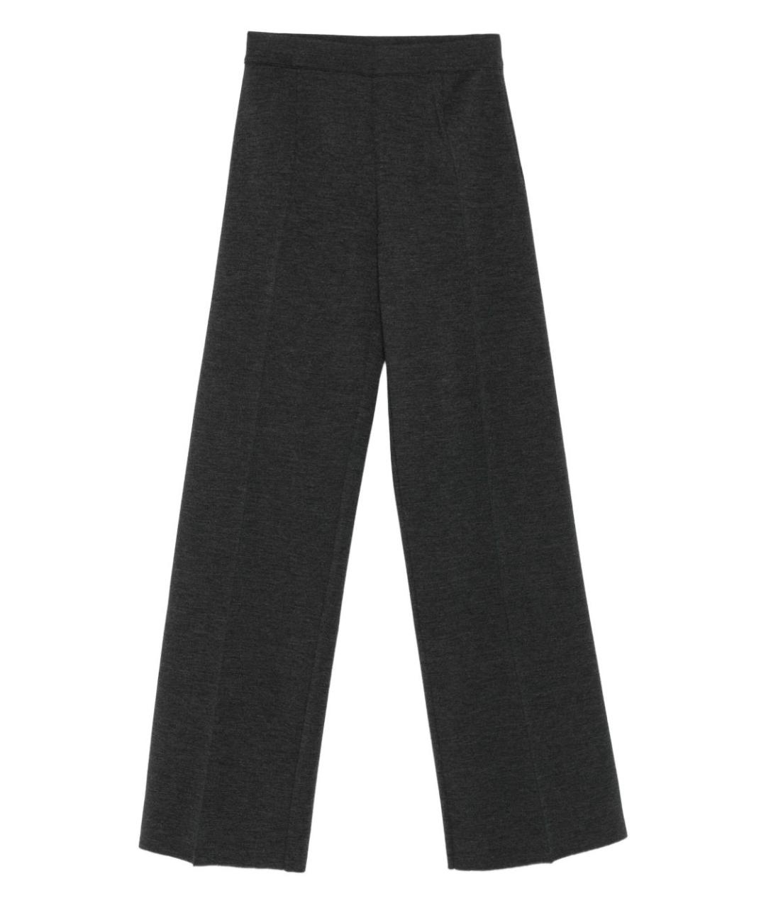 MRZ Серые шерстяные прямые брюки, фото 1