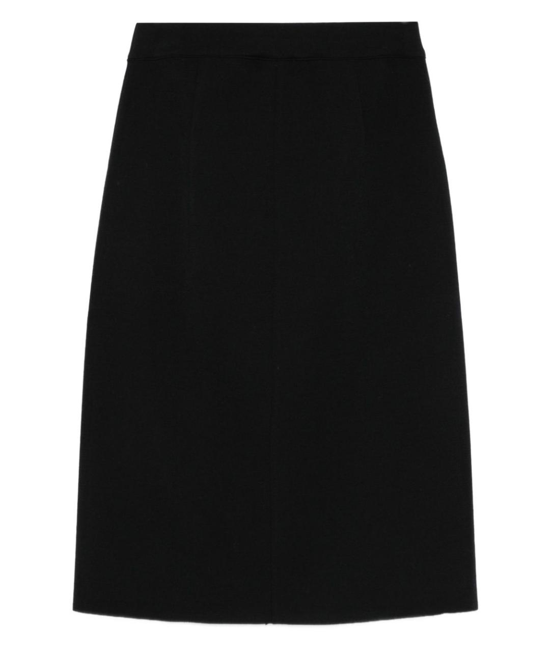 MRZ Черная шерстяная юбка миди, фото 3