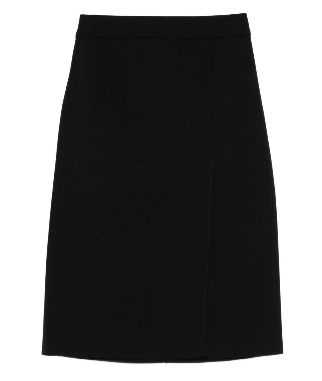 MRZ Черная шерстяная юбка миди, фото 1