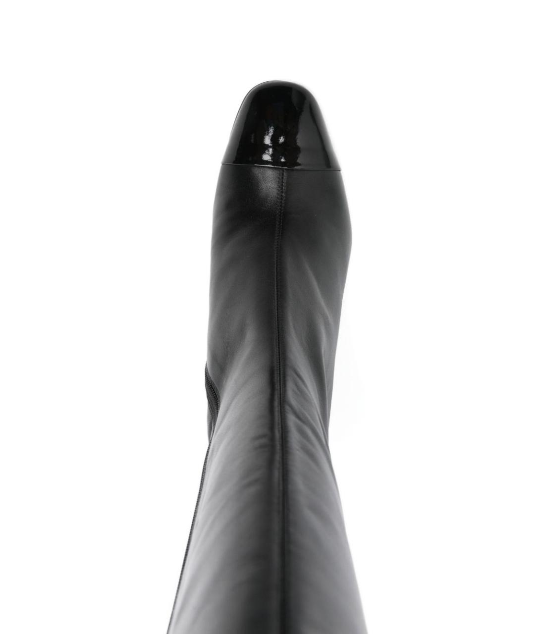 CAREL Черные кожаные сапоги, фото 3