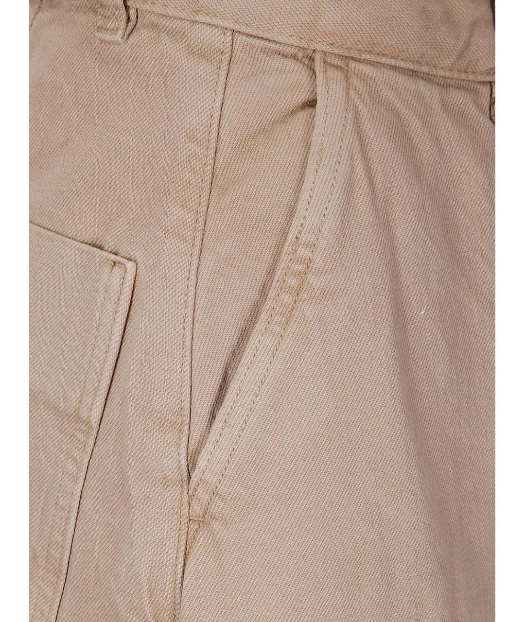 STUDIO NICHOLSON Бежевые хлопковые прямые джинсы, фото 2