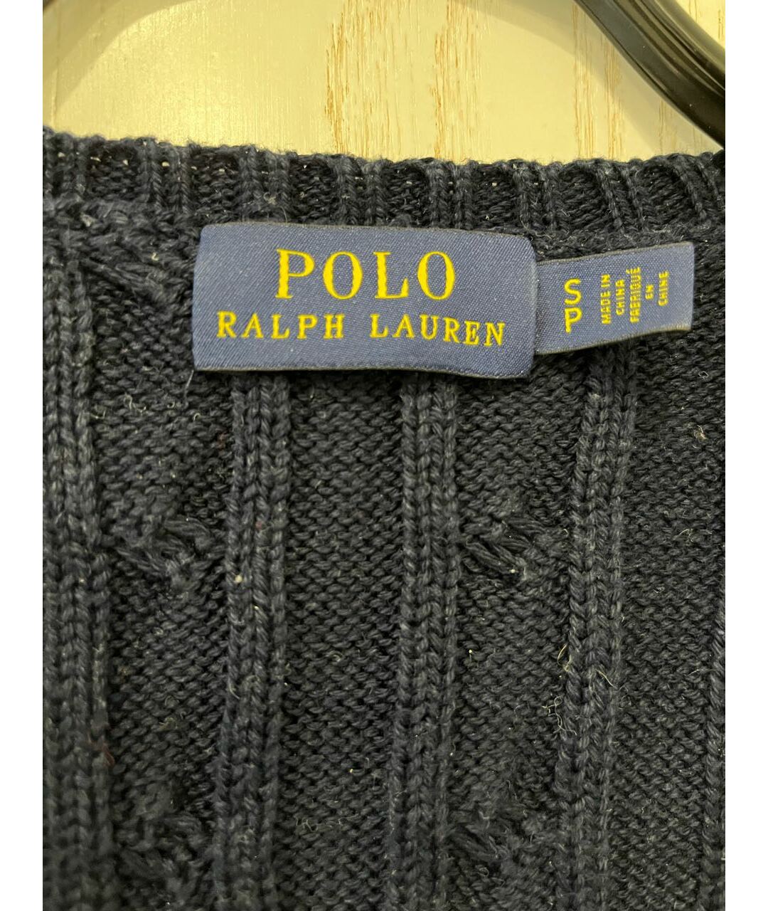 POLO RALPH LAUREN Темно-синий хлопковый джемпер / свитер, фото 3