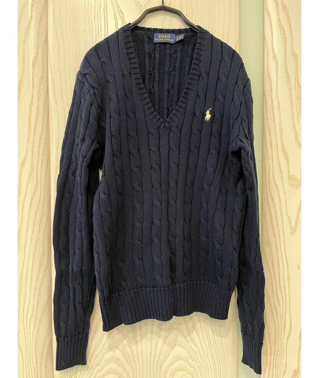 POLO RALPH LAUREN Темно-синий хлопковый джемпер / свитер, фото 8