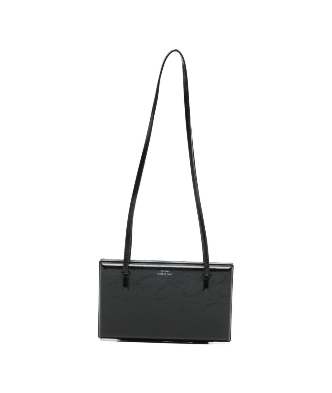 TOTEME Черная кожаная сумка через плечо, фото 1
