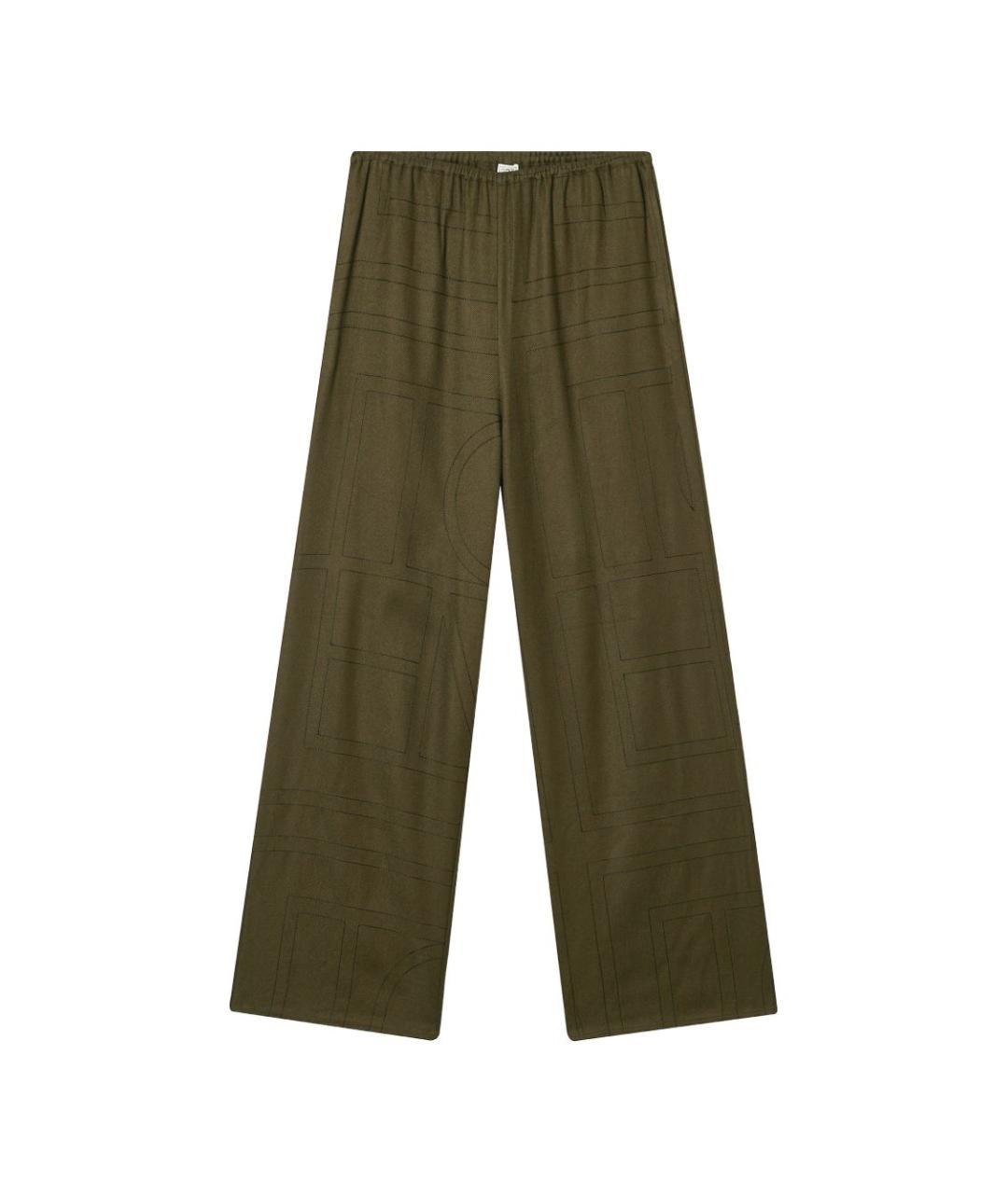 TOTEME Коричневые прямые брюки, фото 1