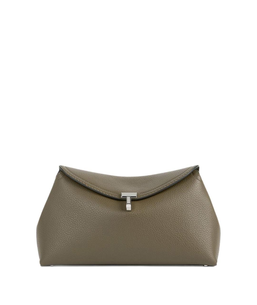 TOTEME Серая кожаная сумка через плечо, фото 1