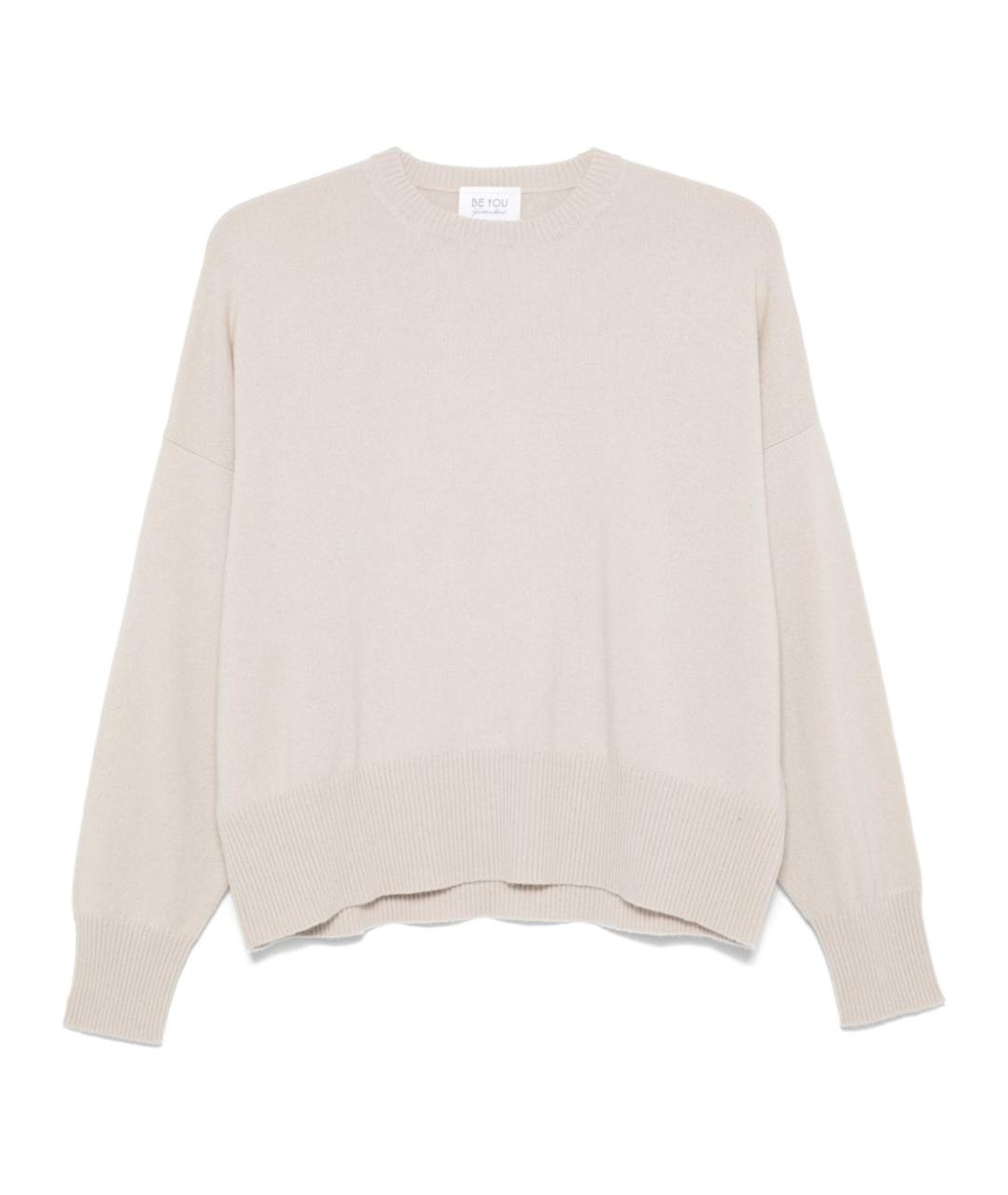 BEYOU Бежевый кашемировый джемпер / свитер, фото 1