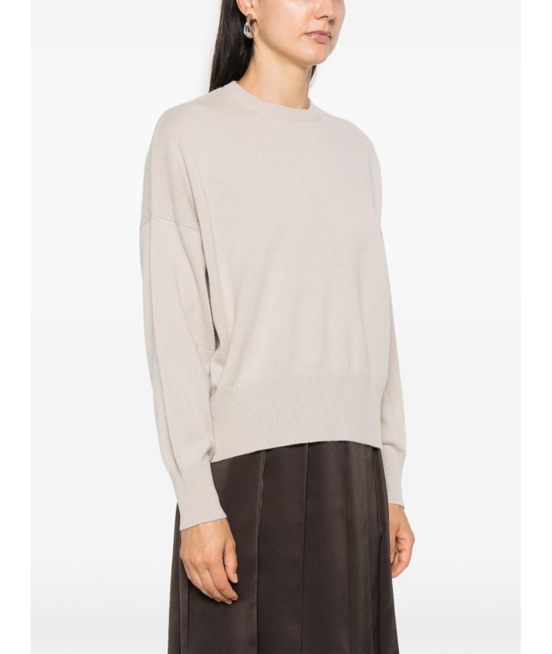 BEYOU Бежевый кашемировый джемпер / свитер, фото 4