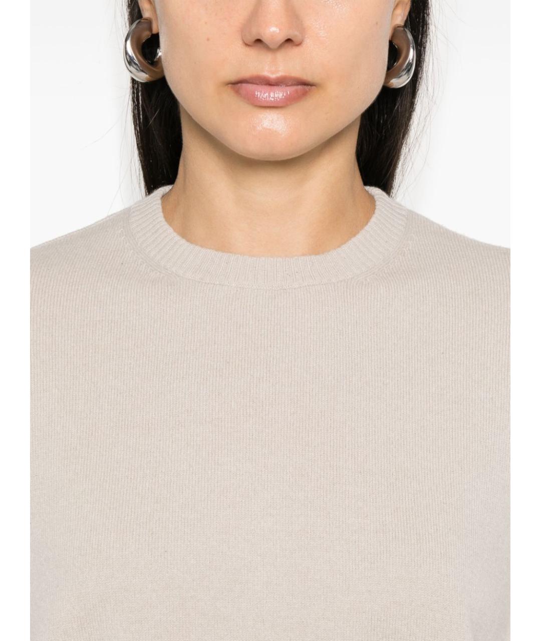 BEYOU Бежевый кашемировый джемпер / свитер, фото 2