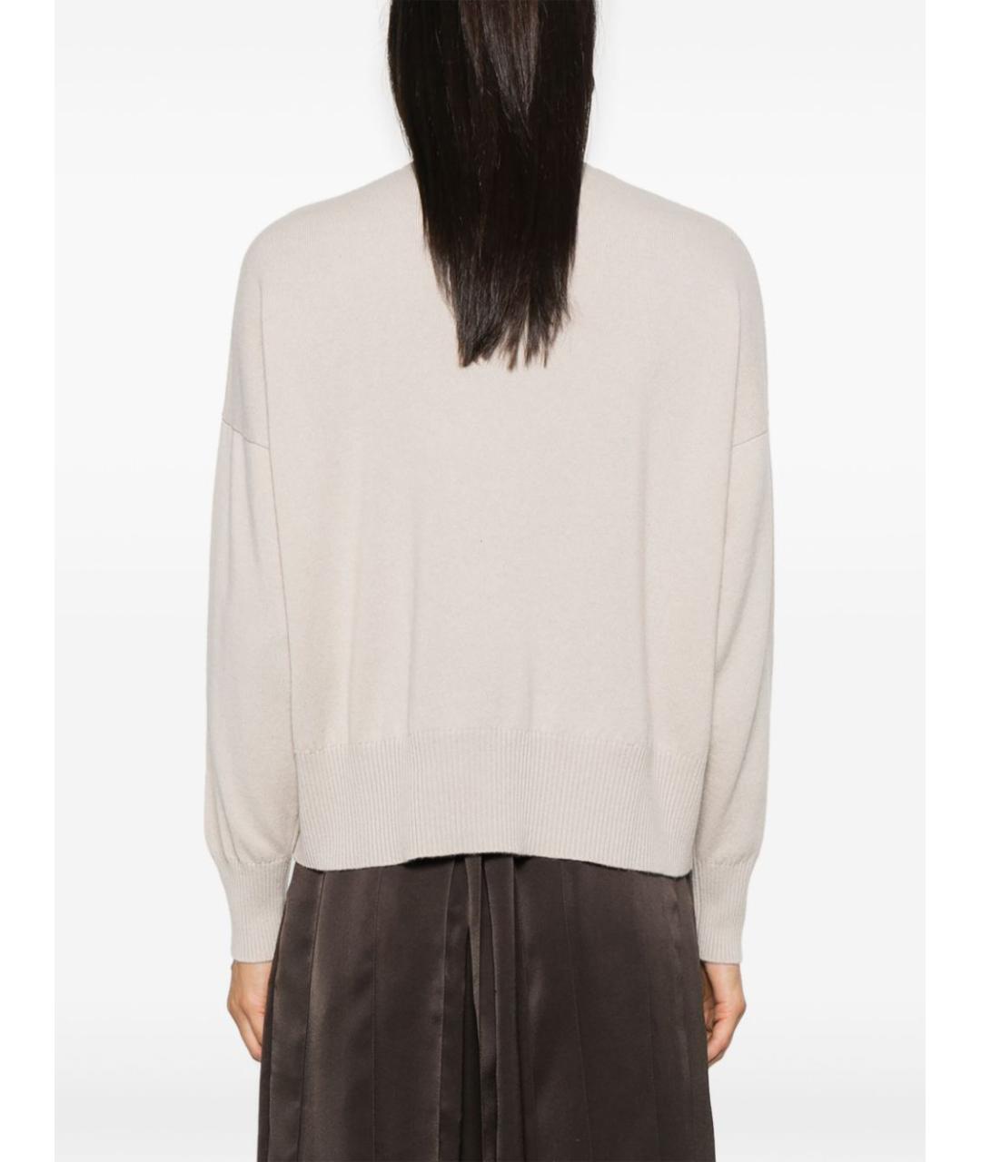 BEYOU Бежевый кашемировый джемпер / свитер, фото 3
