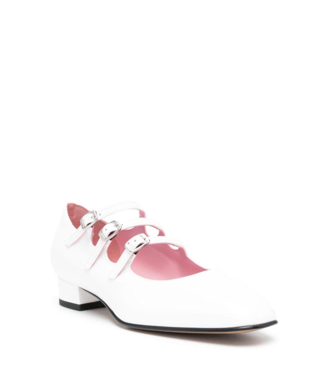 CAREL Белые кожаные балетки, фото 3