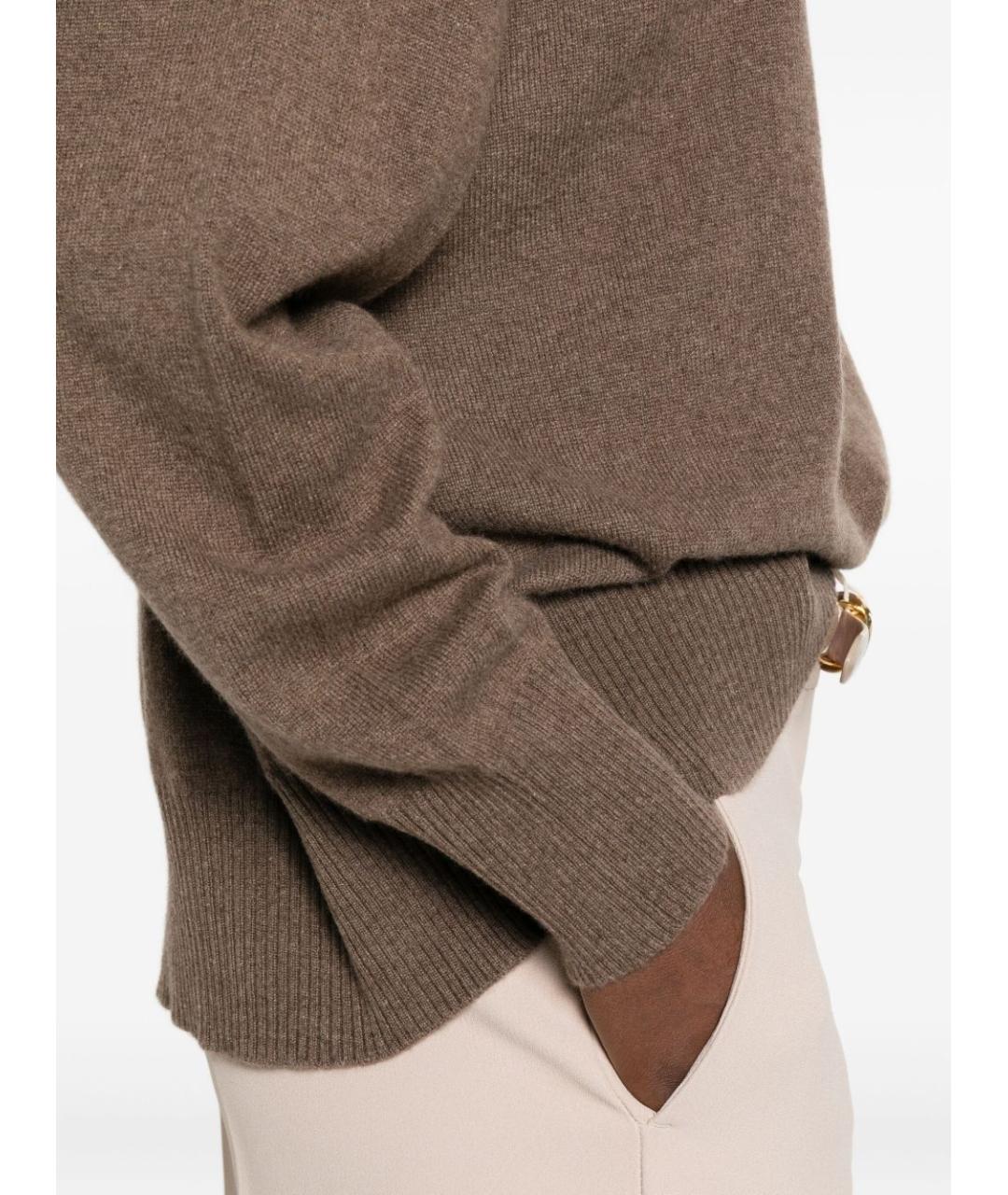 BEYOU Коричневый кашемировый джемпер / свитер, фото 2