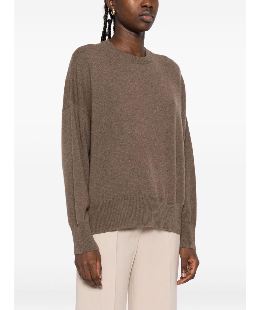BEYOU Коричневый кашемировый джемпер / свитер, фото 4