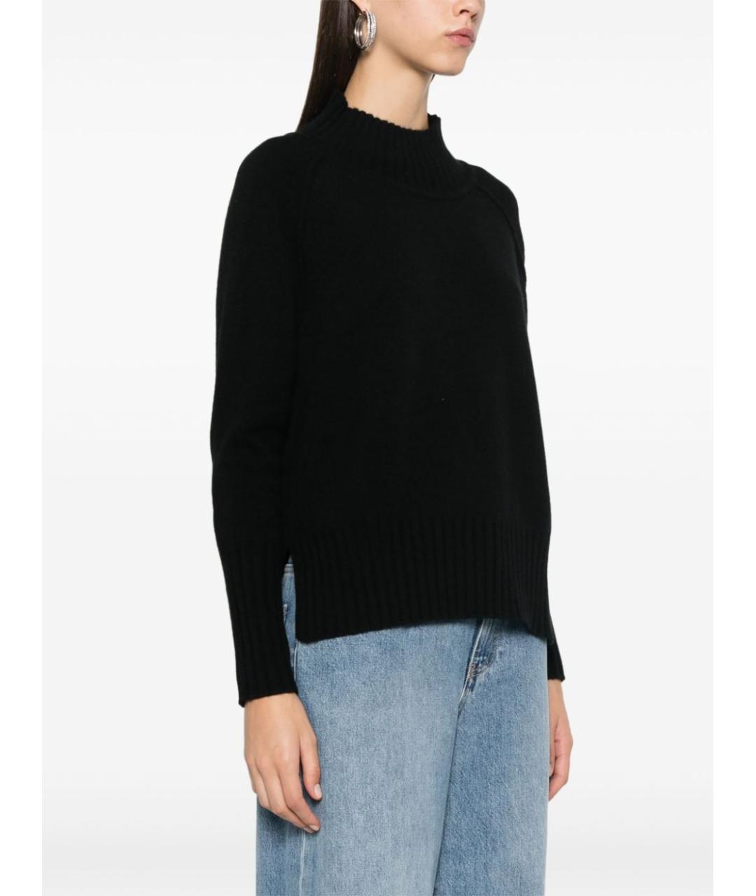 BEYOU Черный кашемировый джемпер / свитер, фото 4