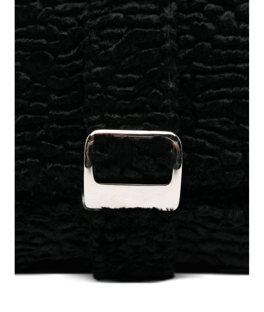 LA MILANESA Черная тканевая сумка через плечо, фото 4