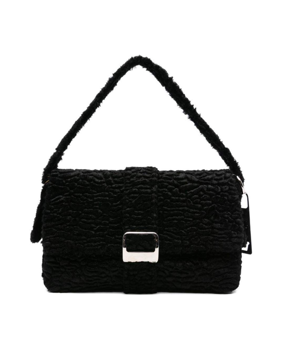 LA MILANESA Черная тканевая сумка через плечо, фото 1