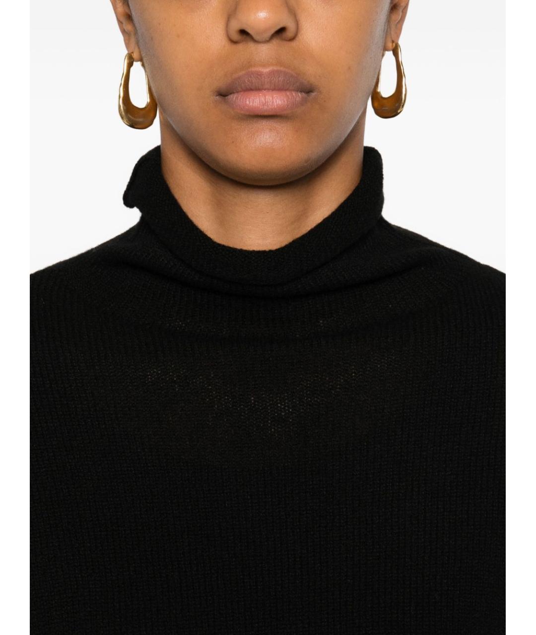 BEYOU Черный кашемировый джемпер / свитер, фото 3