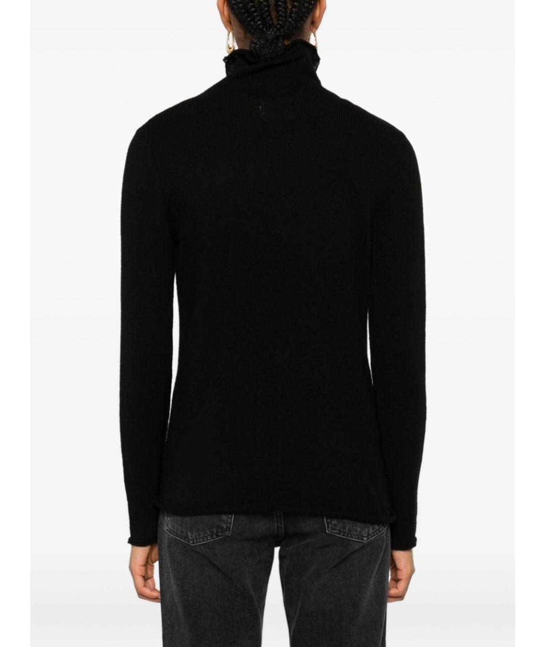 BEYOU Черный кашемировый джемпер / свитер, фото 2