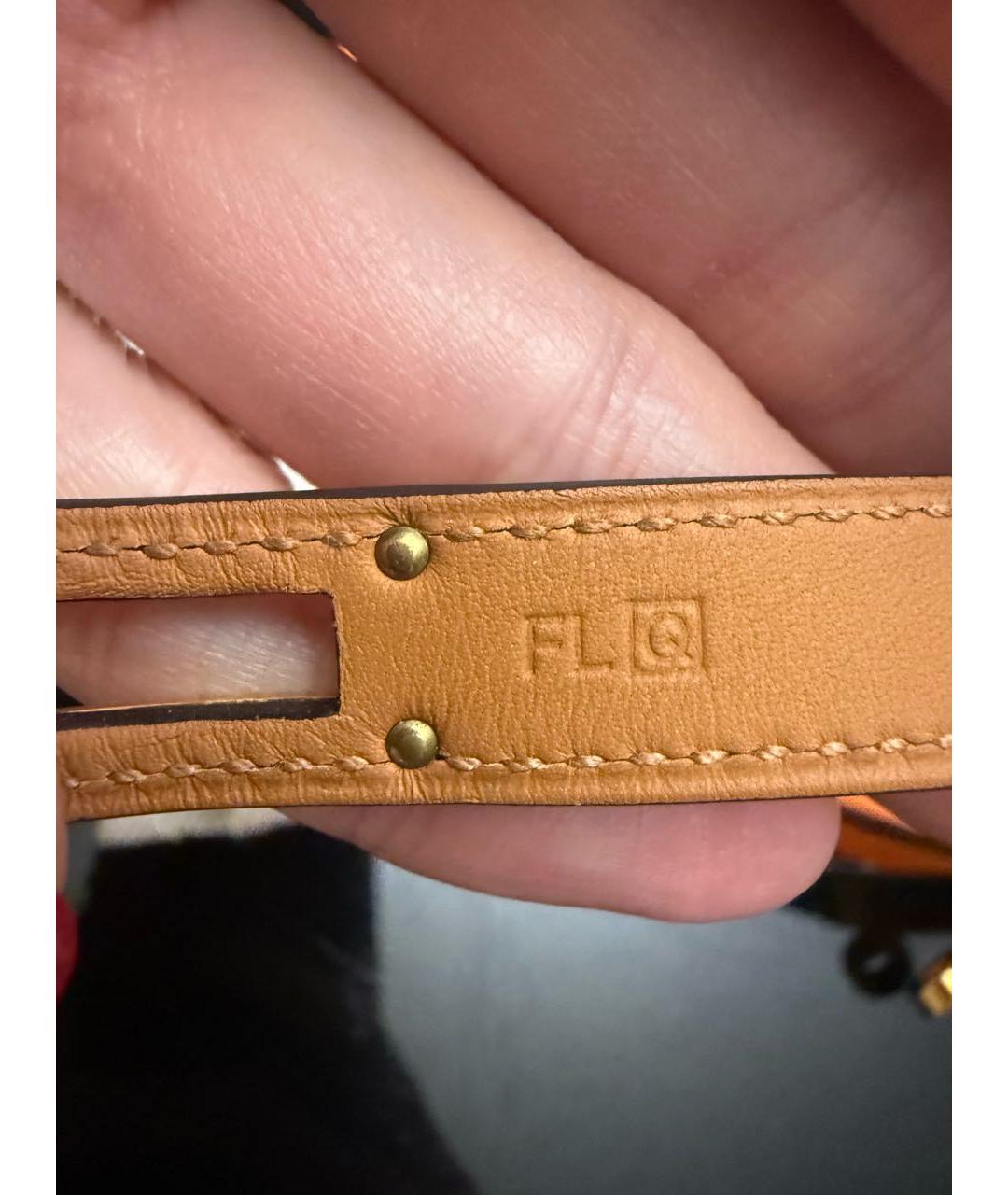 HERMES Голубой кожаный браслет, фото 7