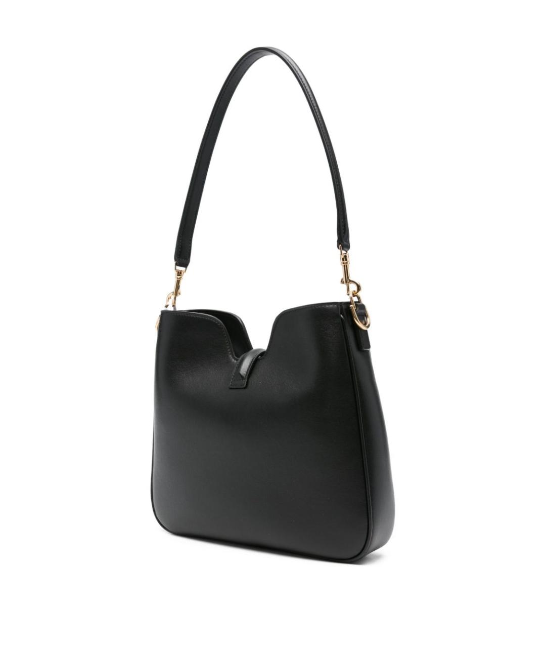 CELINE Черная кожаная сумка через плечо, фото 5