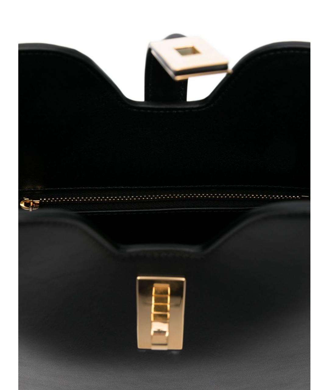 CELINE Черная кожаная сумка через плечо, фото 4