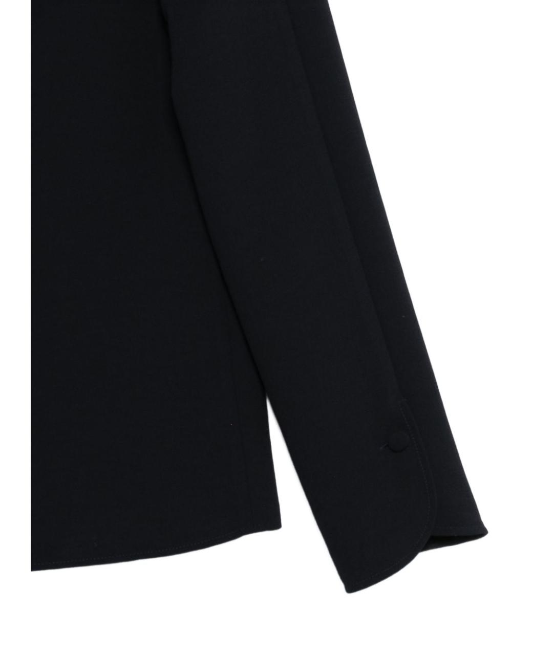 EMPORIO ARMANI Темно-синяя полиэстеровая рубашка, фото 3