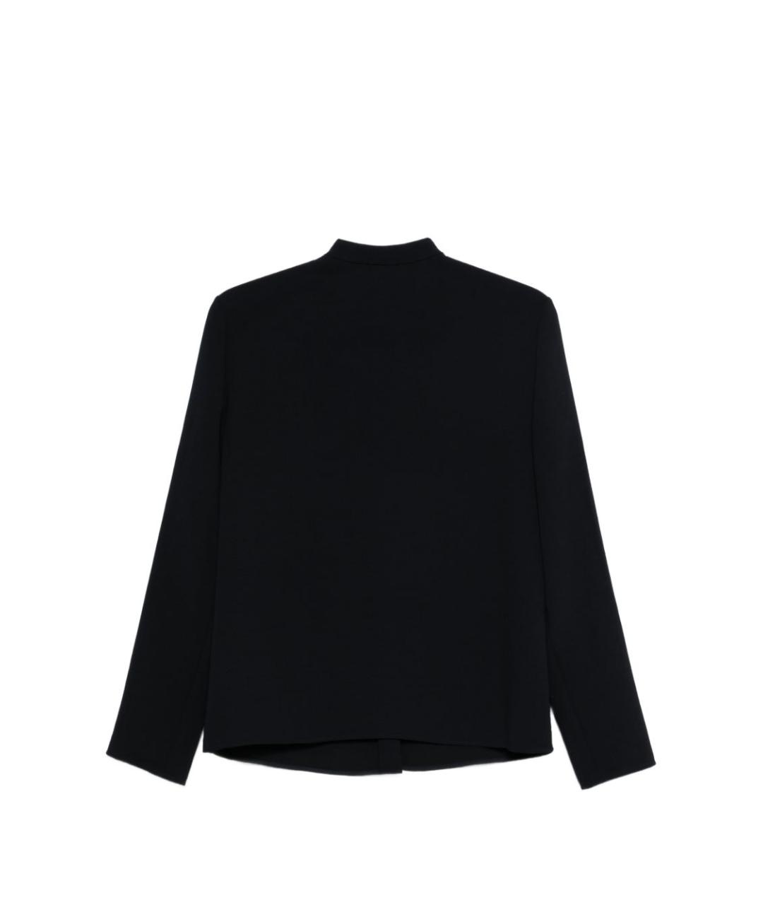 EMPORIO ARMANI Темно-синяя полиэстеровая рубашка, фото 2