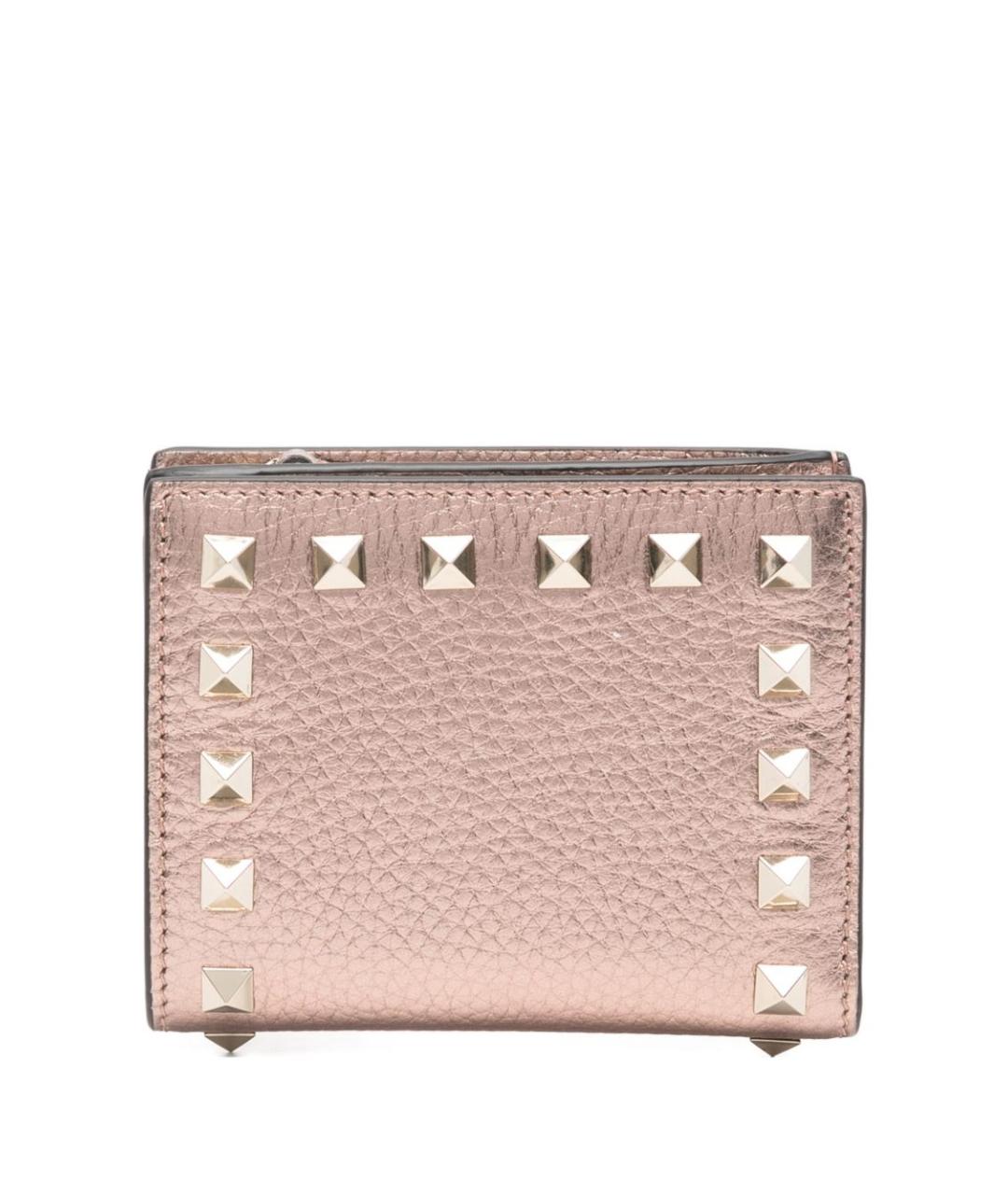 VALENTINO Розовый кожаный кошелек, фото 1