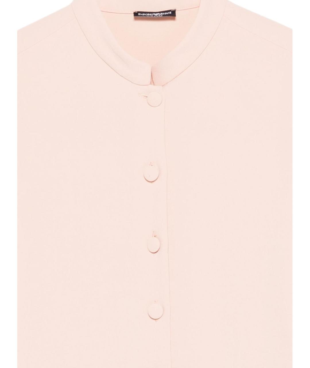 EMPORIO ARMANI Розовая креповая рубашка, фото 3