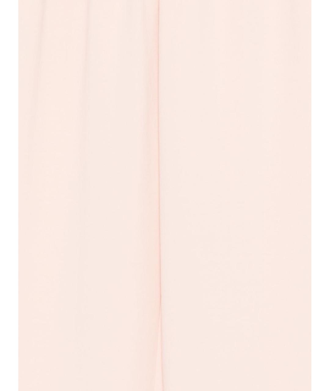 EMPORIO ARMANI Розовые вискозные прямые брюки, фото 3